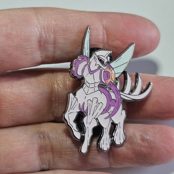 Pokemon Jewelry - Pokemon Origin Forme Palkia Pin TCG Badge Accessories Silver Tone Pink Enamel